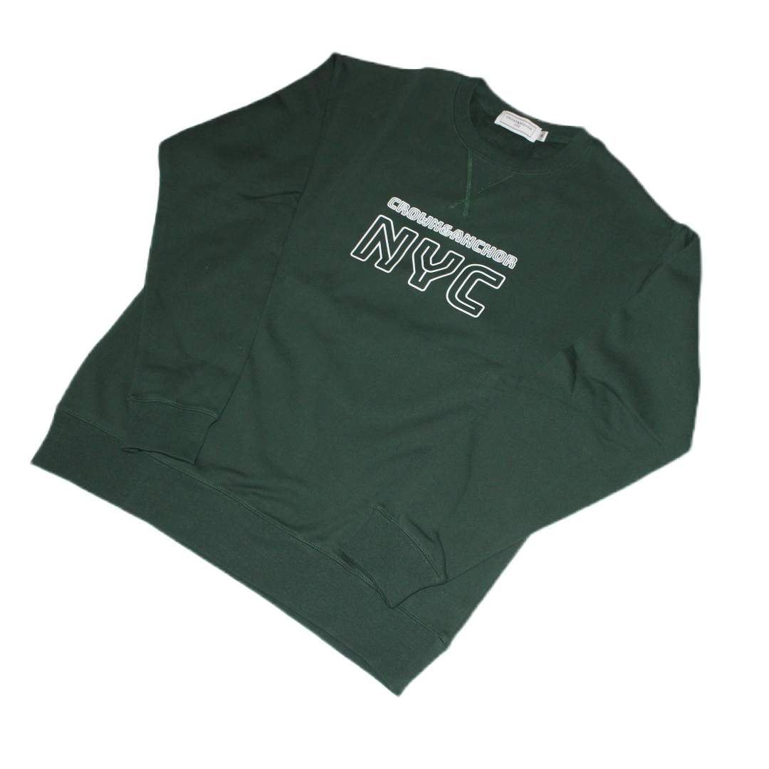 Crown&Anchor NYC "Inline" Sweatshirt (Forest Green)