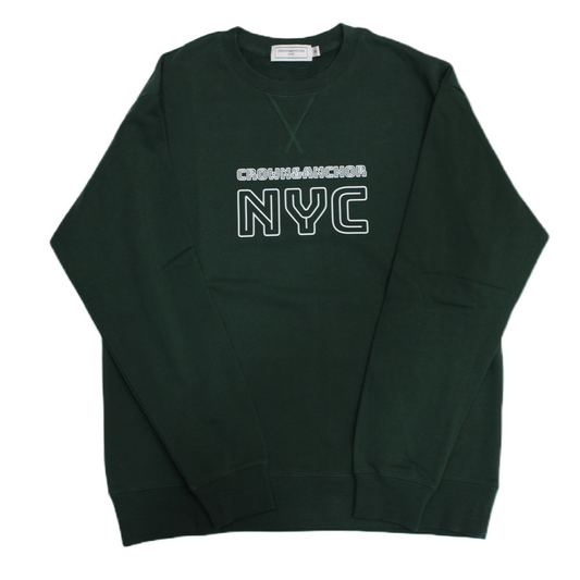 Crown&Anchor NYC "Inline" Sweatshirt (Forest Green)