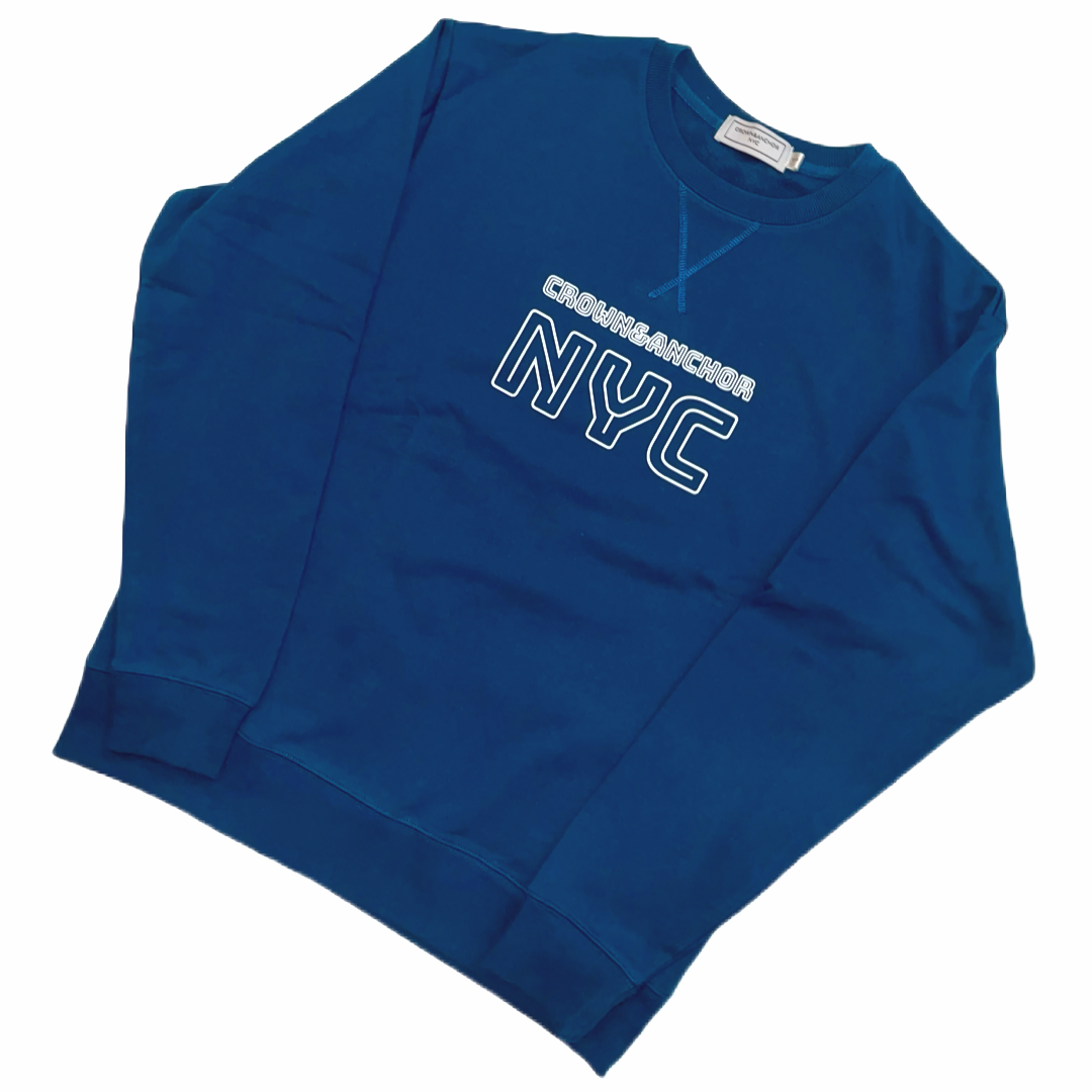 Crown&Anchor NYC "Inline" Sweatshirt (French Blue)