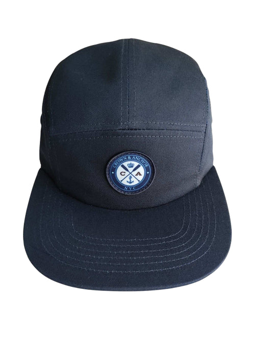 'Mini Shield' Mens 100% Cotton Printed 5 Panel Cap With Logo Patch